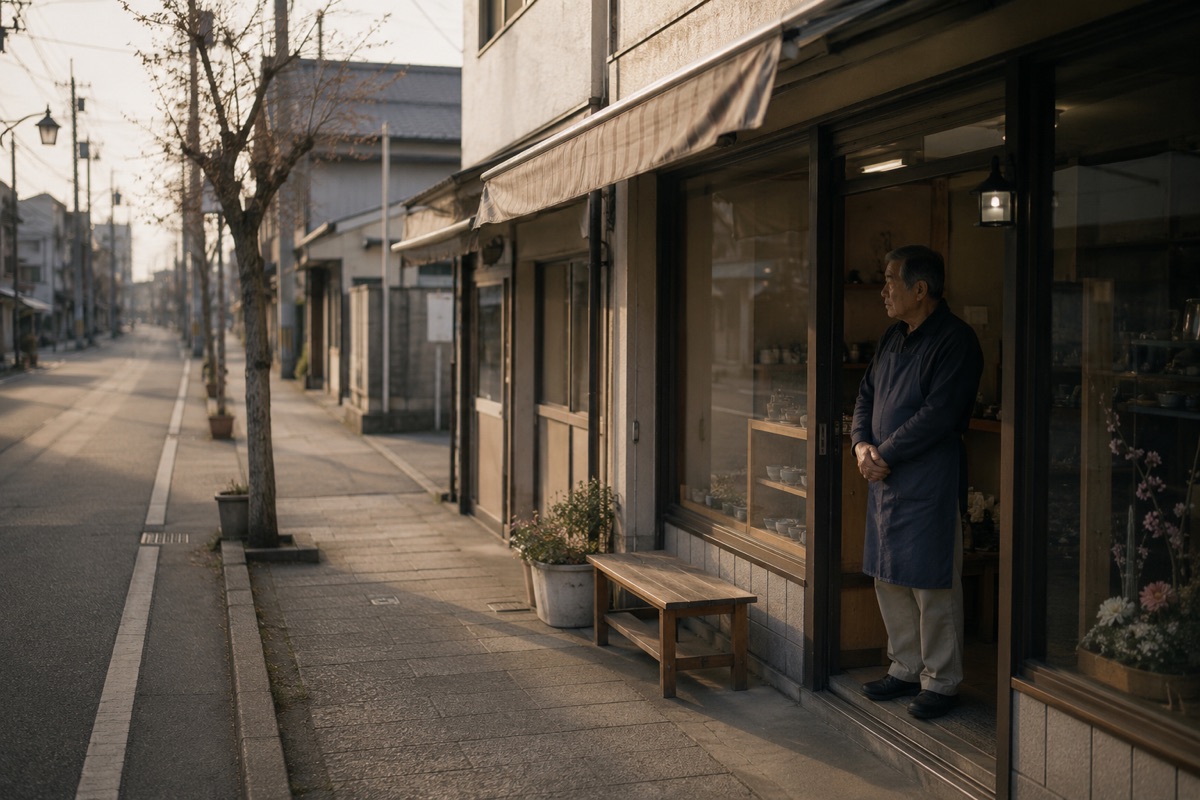 新規のお客様が来ず閑散としたお店の様子